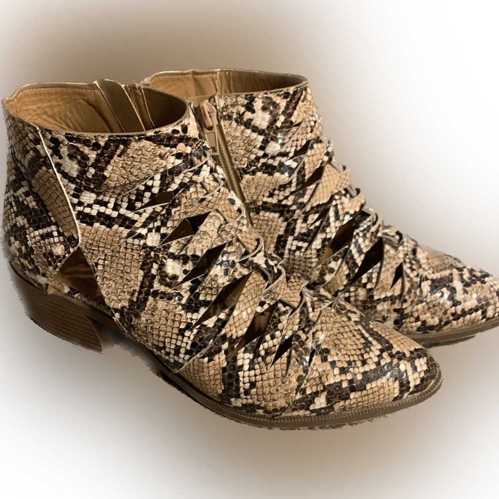 Snake Print Bootie - image 1